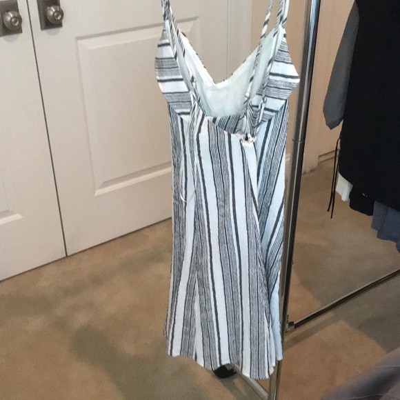 Lush Apres Sea Black and White Striped Dress - Picture 6 of 8
